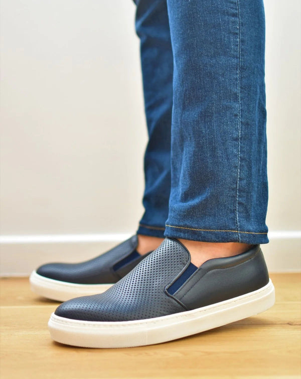 PONZA - Navy Leather