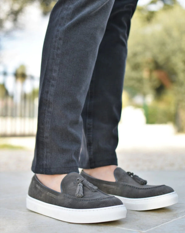 SALINA - Gray Suede