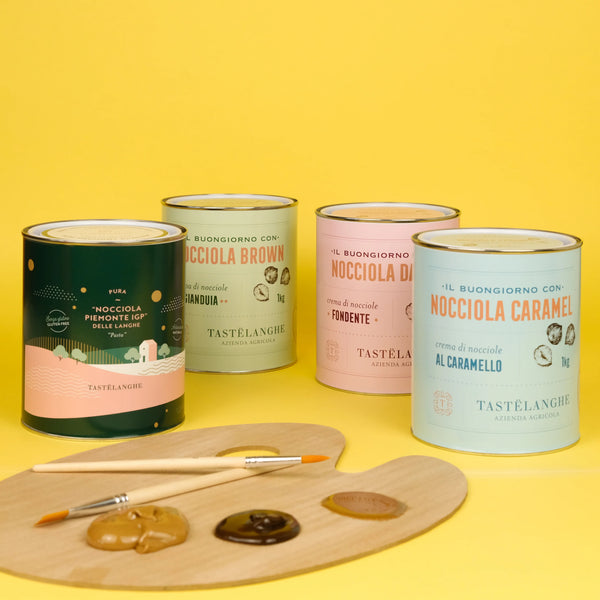 1 tin of Piedmont IGP Hazelnut Cream from the Langhe (1Kg)