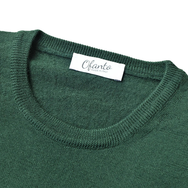 The 100% Merino Italian Pullover - Green