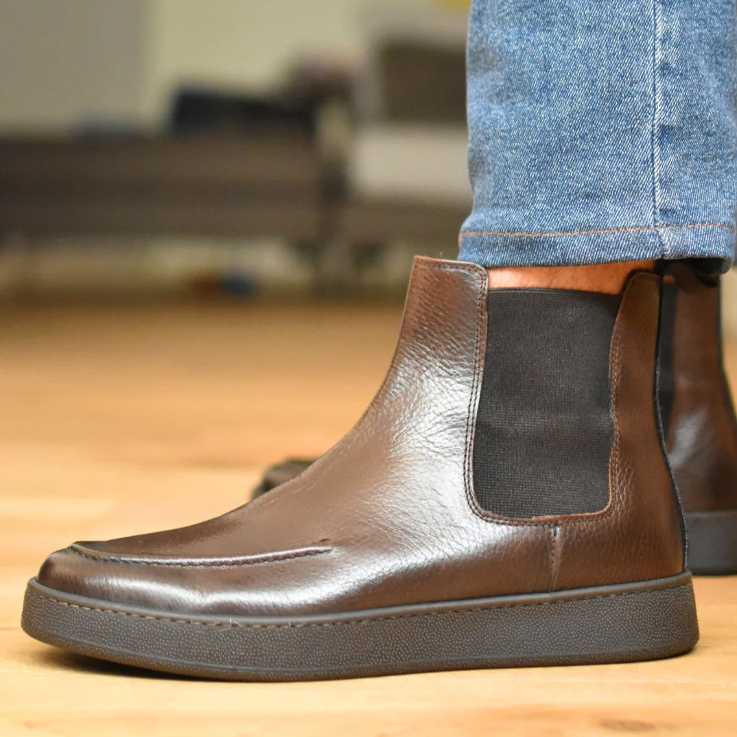 Curtain - Brown Leather