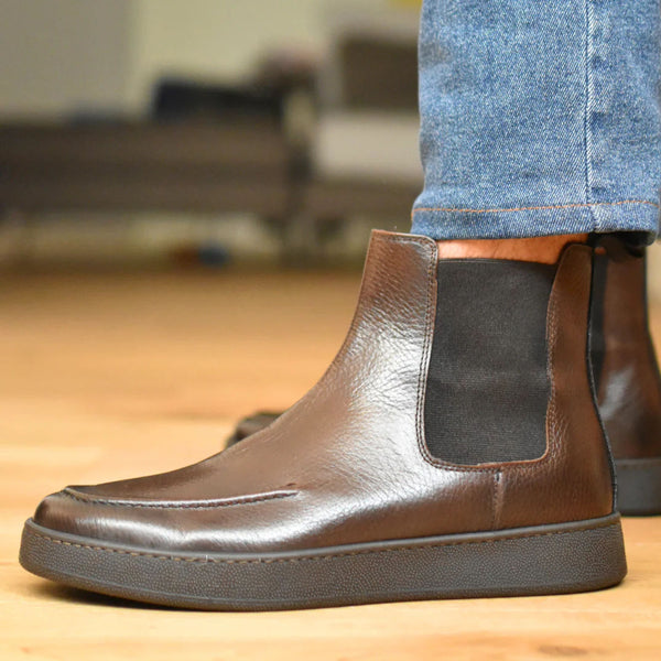 Curtain - Brown Leather