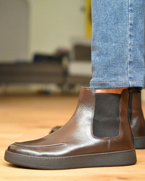 Curtain - Brown Leather