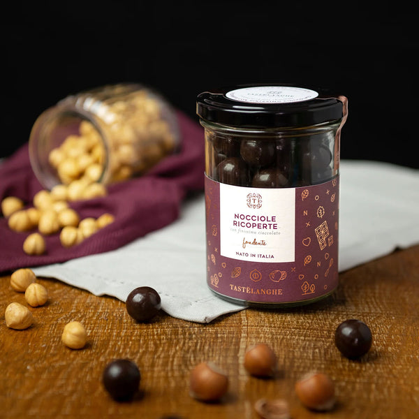 1 confezione di Nocciola Piemonte IGP "Tostata" ricoperta di ciocciolato (200g)