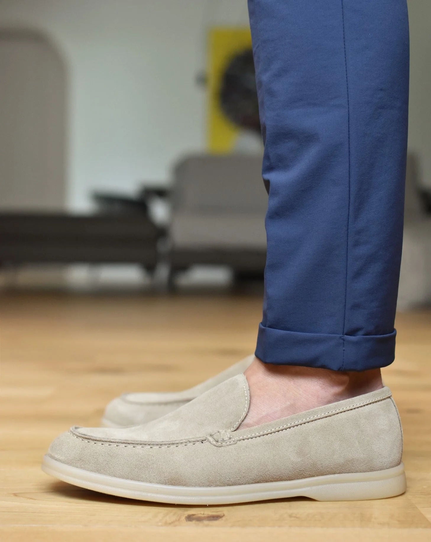 TRANI - Taupe Suede