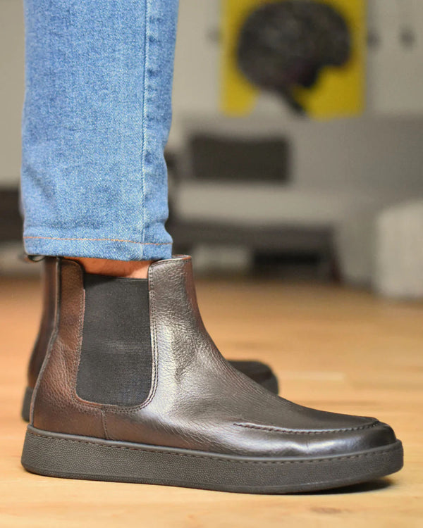 Curtain - Brown Leather