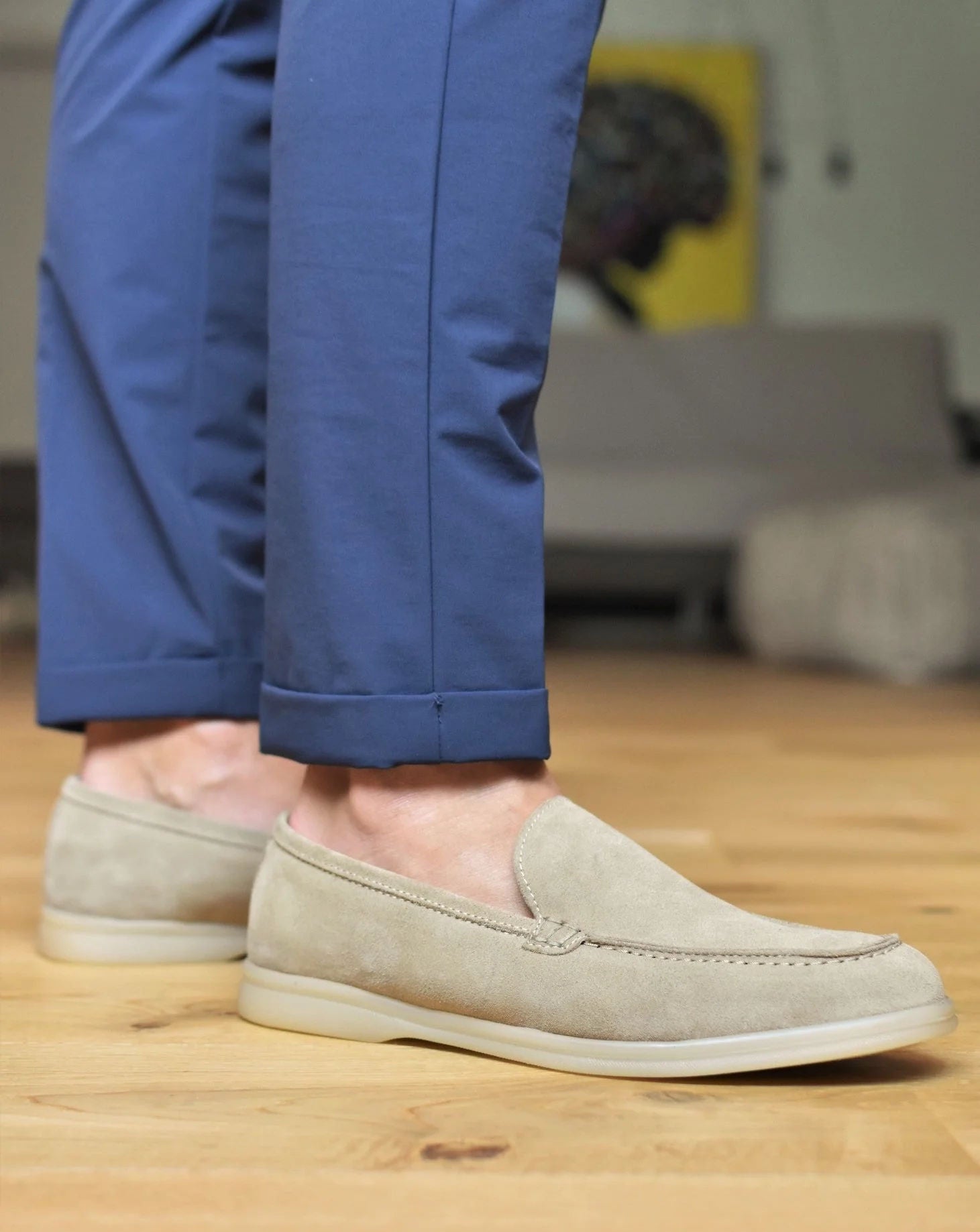 TRANI - Taupe Suede